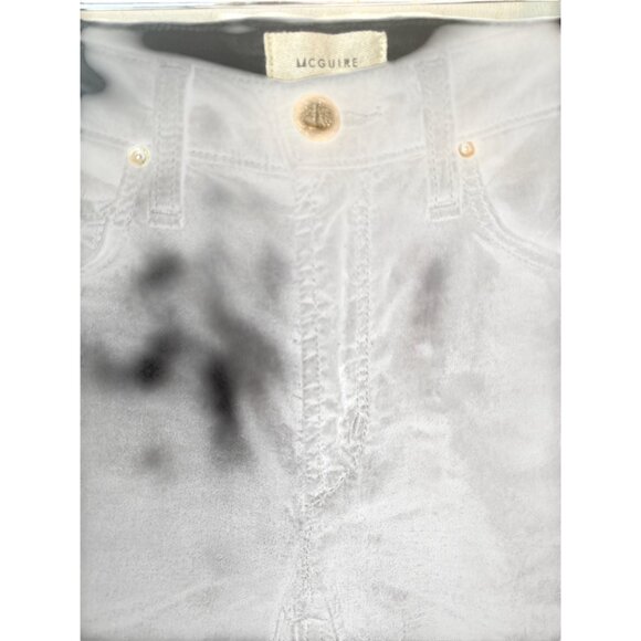 2/$30 MCGUIRE Denim 26 Womens Mid Rise Stretch Skinny Velvet Pants Black - Picture 13 of 16